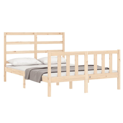 Bed Frame without Mattress 120x200 cm Solid Wood Pine