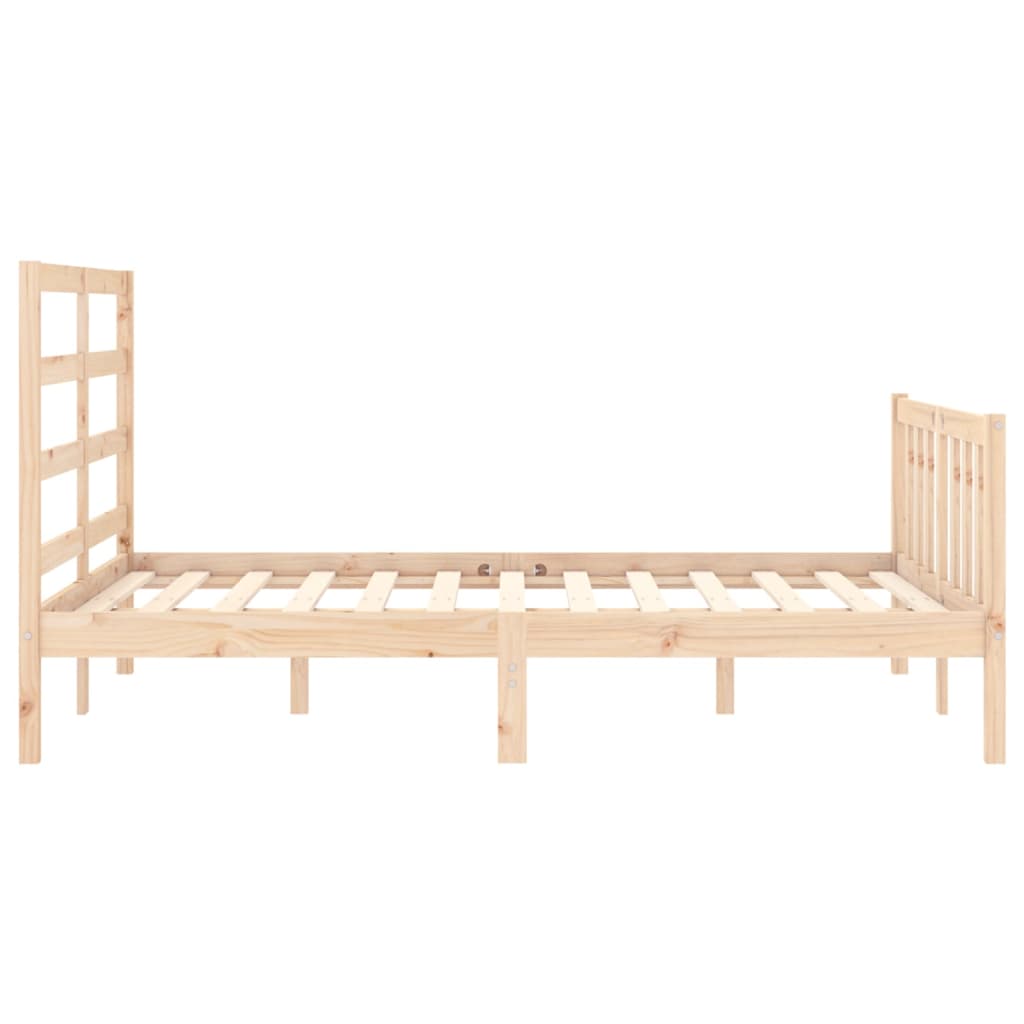 Bed Frame without Mattress 120x200 cm Solid Wood Pine