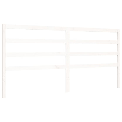Bed Frame without Mattress White 200x200 cm Solid Wood Pine