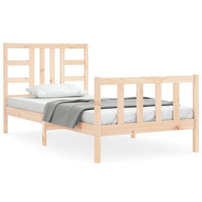 Bed Frame without Mattress 100x200 cm Solid Wood Pine