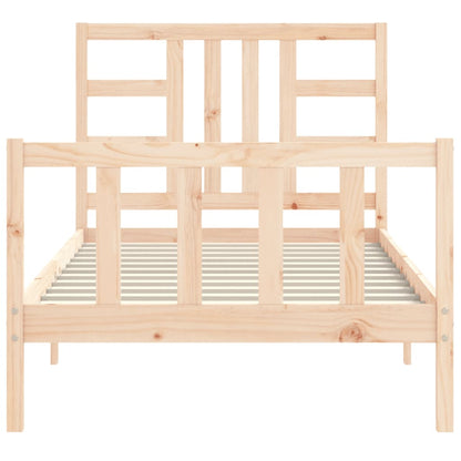 Bed Frame without Mattress 100x200 cm Solid Wood Pine
