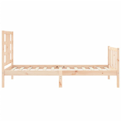 Bed Frame without Mattress 100x200 cm Solid Wood Pine