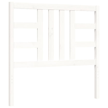 Bed Frame without Mattress White 100x200 cm Solid Wood Pine