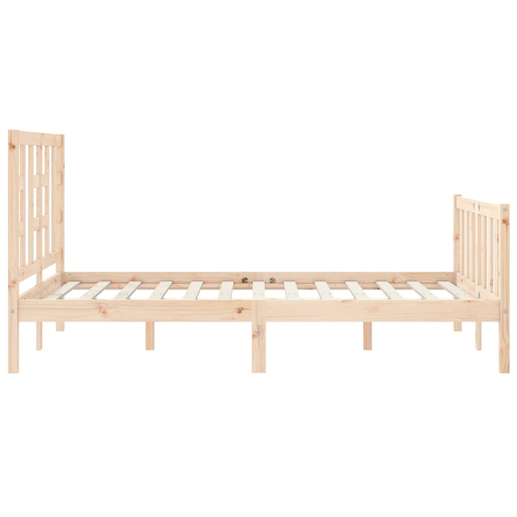 Bed Frame without Mattress 120x200 cm Solid Wood Pine