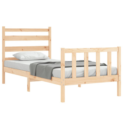 Bed Frame without Mattress 100x200 cm Solid Wood Pine