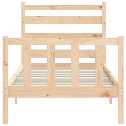 Bed Frame without Mattress 100x200 cm Solid Wood Pine