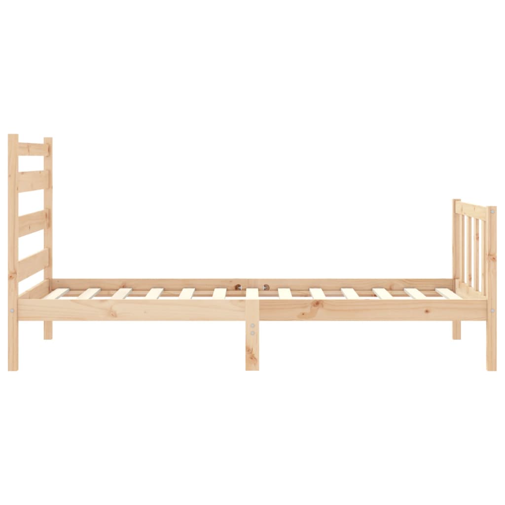 Bed Frame without Mattress 100x200 cm Solid Wood Pine