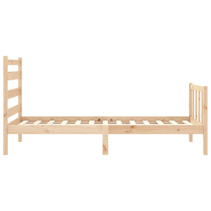 Bed Frame without Mattress 100x200 cm Solid Wood Pine