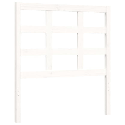 Bed Frame without Mattress White 90x200 cm Solid Wood Pine