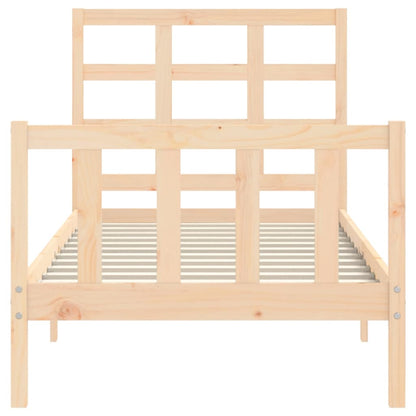 Bed Frame without Mattress 100x200 cm Solid Wood Pine