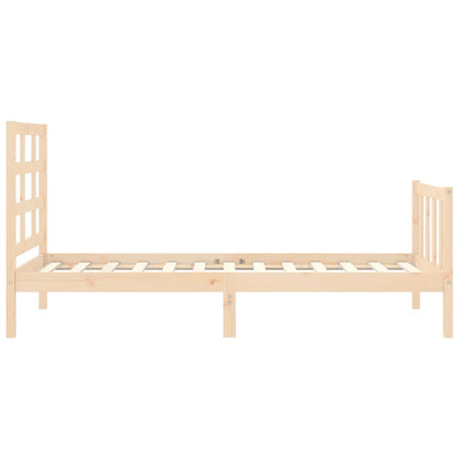 Bed Frame without Mattress 100x200 cm Solid Wood Pine