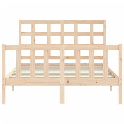 Bed Frame without Mattress 120x200 cm Solid Wood Pine
