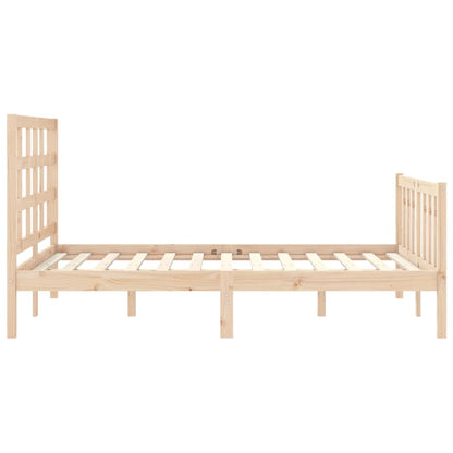 Bed Frame without Mattress 120x200 cm Solid Wood Pine