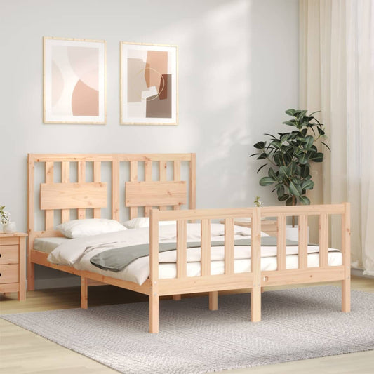 Bed Frame without Mattress 120x200 cm Solid Wood Pine