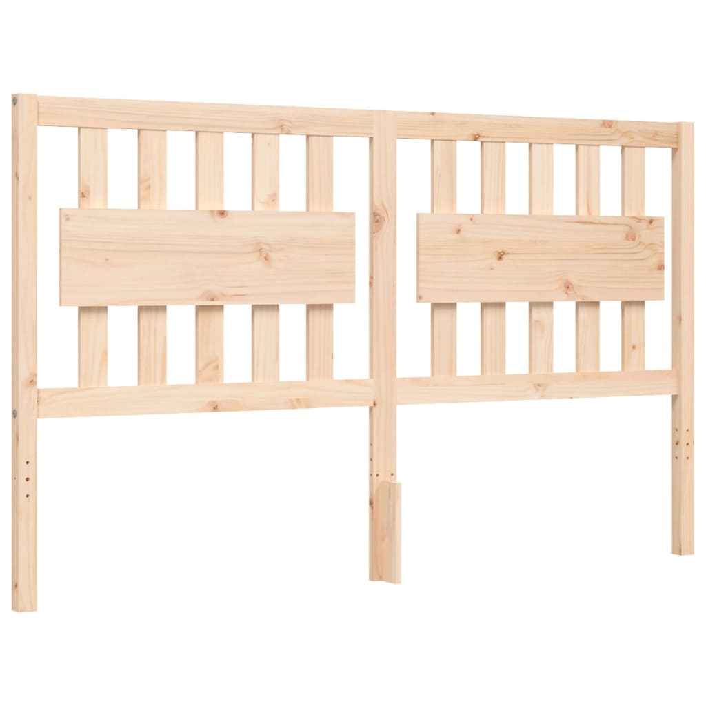 Bed Frame without Mattress King Size Solid Wood Pine