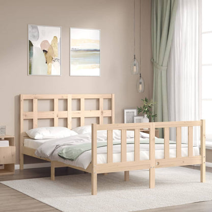 Bed Frame without Mattress 120x200 cm Solid Wood Pine