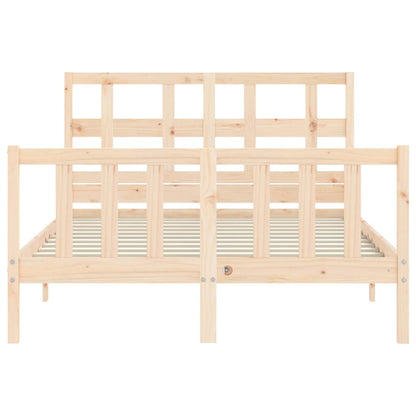 Bed Frame without Mattress 120x200 cm Solid Wood Pine