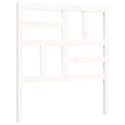 Bed Frame without Mattress White 90x200 cm Solid Wood Pine
