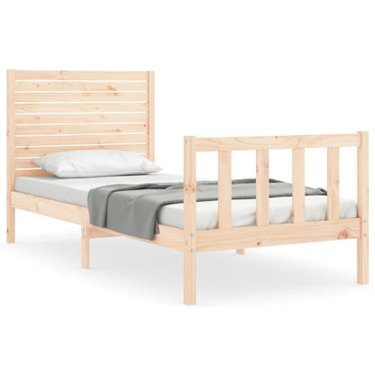 Bed Frame without Mattress 100x200 cm Solid Wood Pine