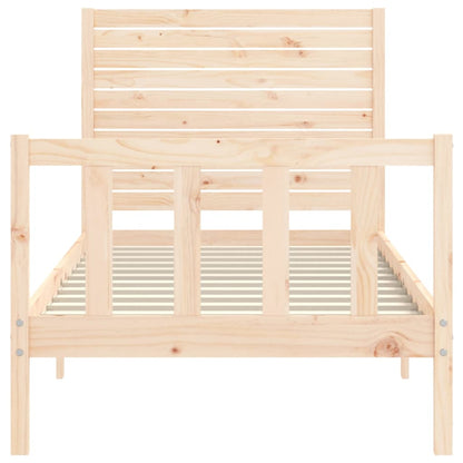 Bed Frame without Mattress 100x200 cm Solid Wood Pine