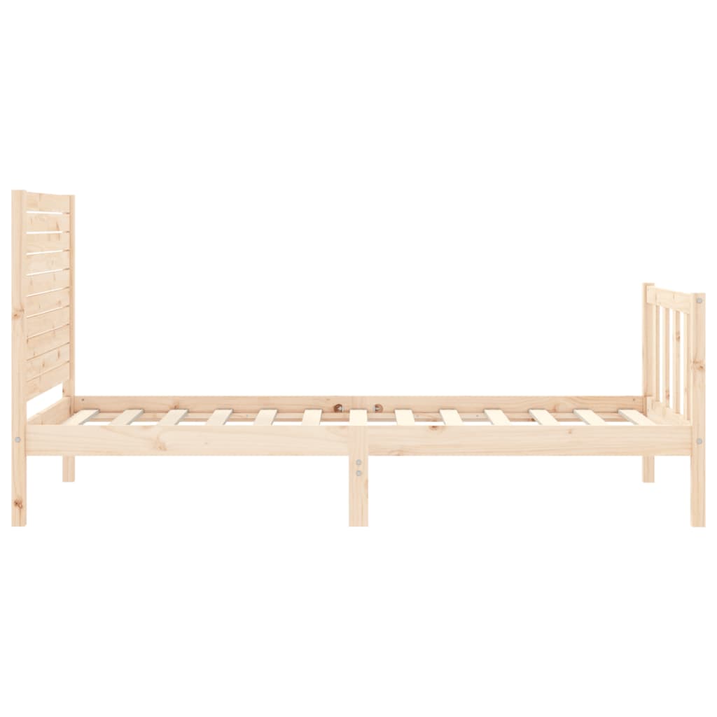 Bed Frame without Mattress 100x200 cm Solid Wood Pine