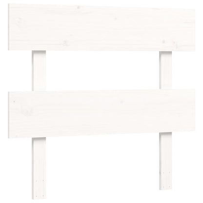 Bed Frame without Mattress White 100x200 cm Solid Wood Pine