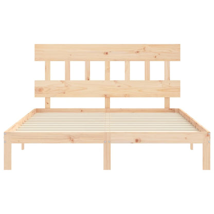 Bed Frame without Mattress 160x200 cm Solid Wood Pine