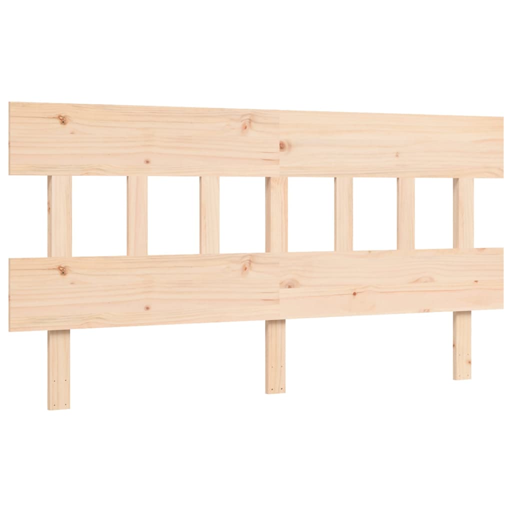Bed Frame without Mattress 160x200 cm Solid Wood Pine