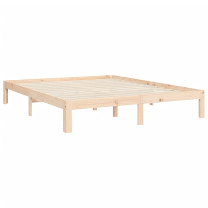 Bed Frame without Mattress 160x200 cm Solid Wood Pine