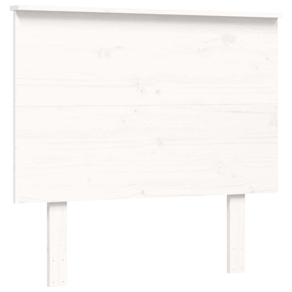 Bed Frame without Mattress White 90x200 cm Solid Wood Pine