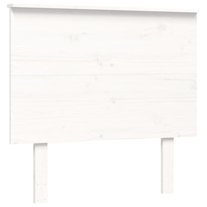 Bed Frame without Mattress White 90x200 cm Solid Wood Pine