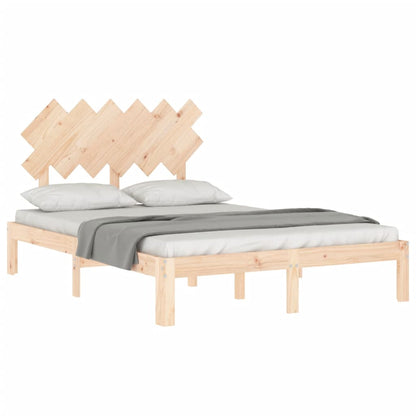 Bed Frame without Mattress 120x200 cm Solid Wood Pine
