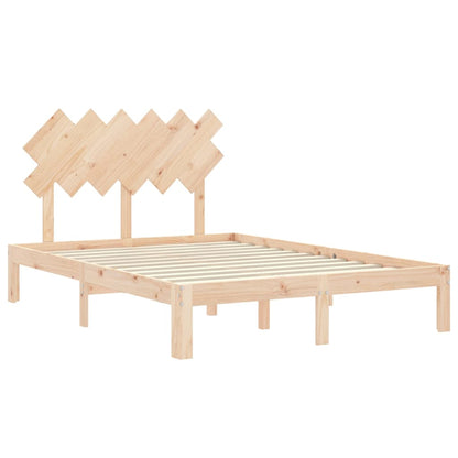 Bed Frame without Mattress 120x200 cm Solid Wood Pine