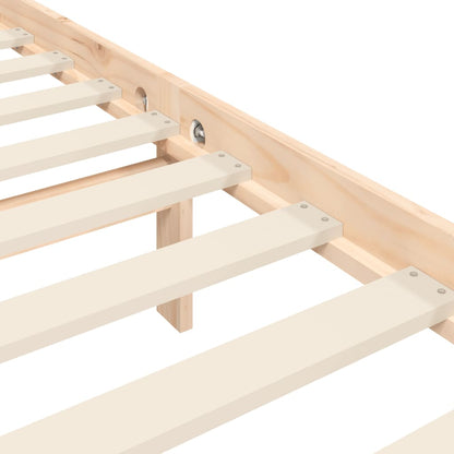 Bed Frame without Mattress 120x200 cm Solid Wood Pine