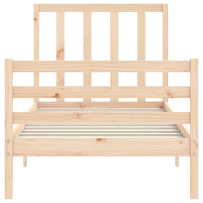 Bed Frame without Mattress Small Single Solid Wood Pine