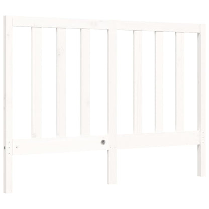 Bed Frame without Mattress White 140x190 cm Solid Wood Pine
