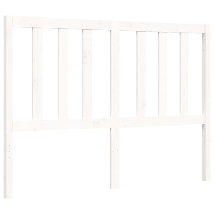 Bed Frame without Mattress White 140x190 cm Solid Wood Pine