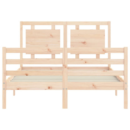 Bed Frame without Mattress 140x200 cm Solid Wood