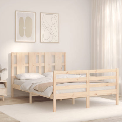 Bed Frame without Mattress 120x200 cm Solid Wood