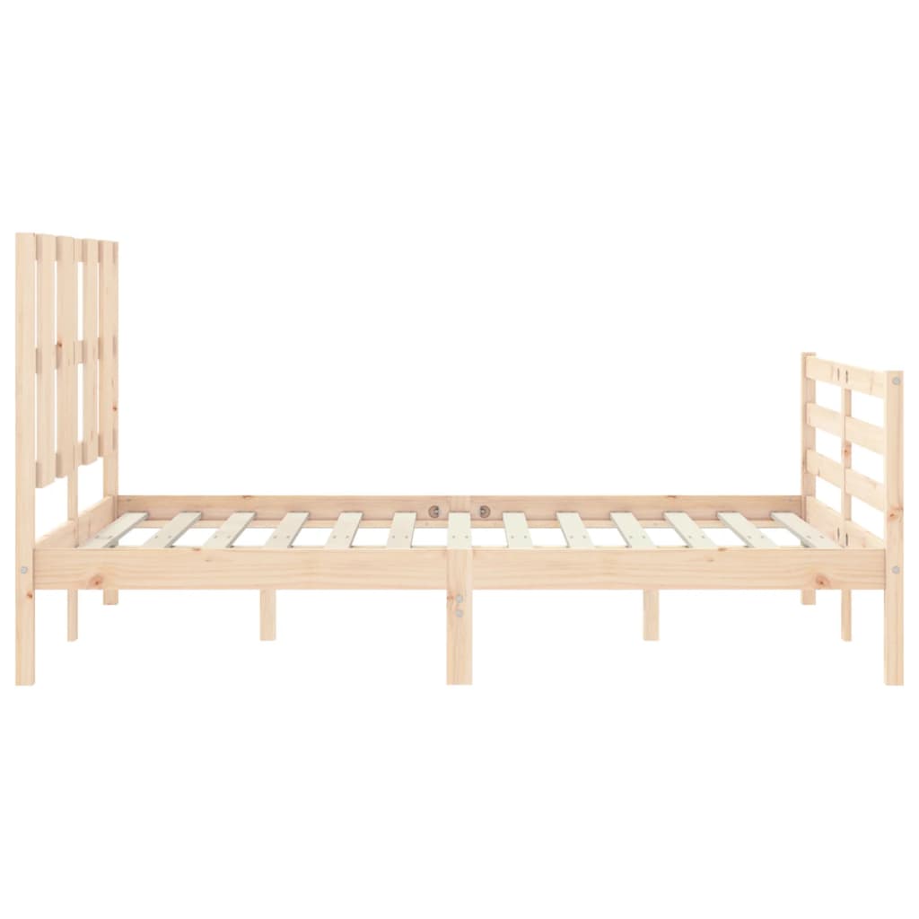 Bed Frame without Mattress 120x200 cm Solid Wood