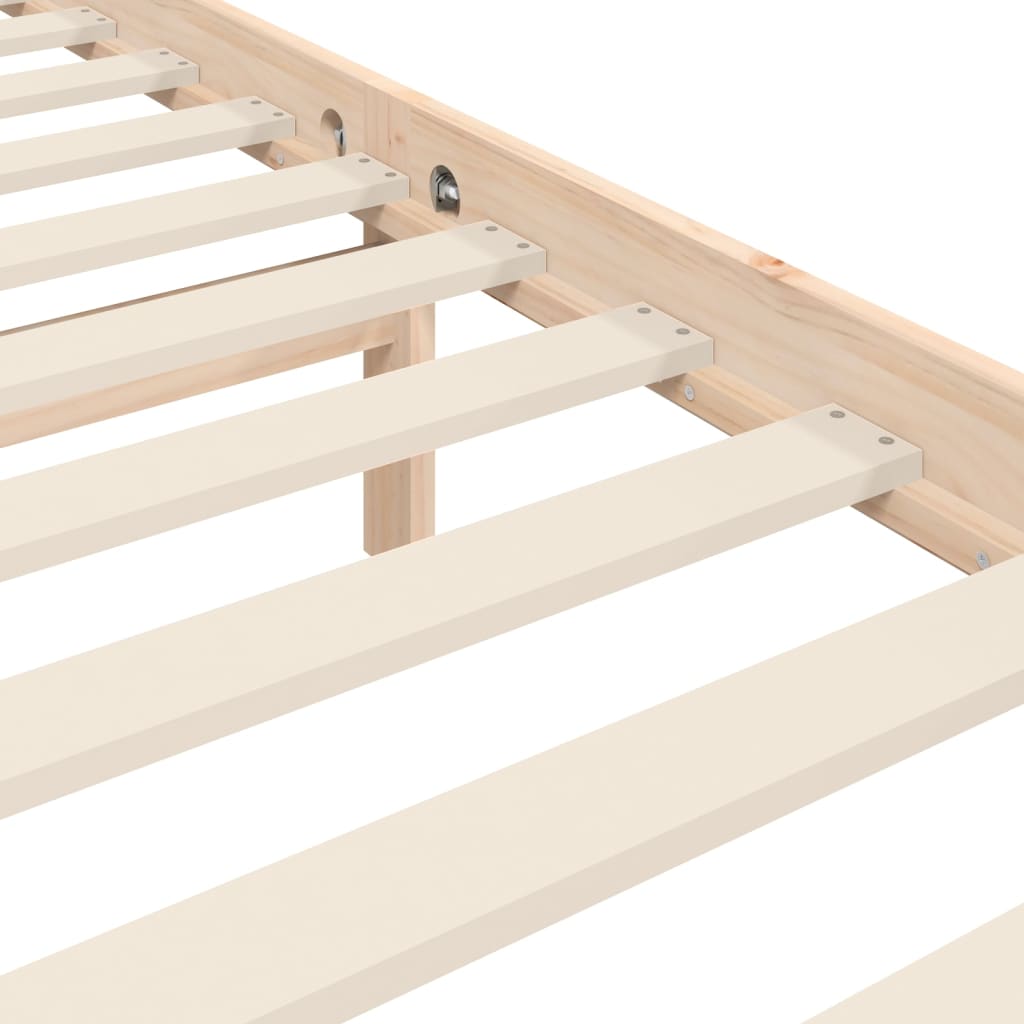 Bed Frame without Mattress 120x200 cm Solid Wood