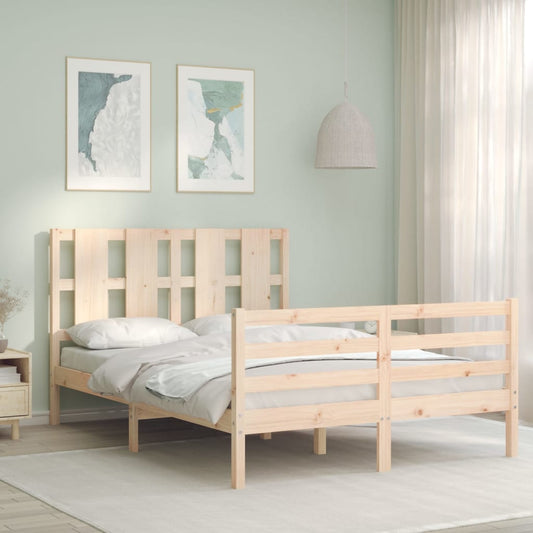 Bed Frame without Mattress 120x200 cm Solid Wood