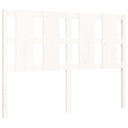 Bed Frame without Mattress White 140x200 cm Solid Wood