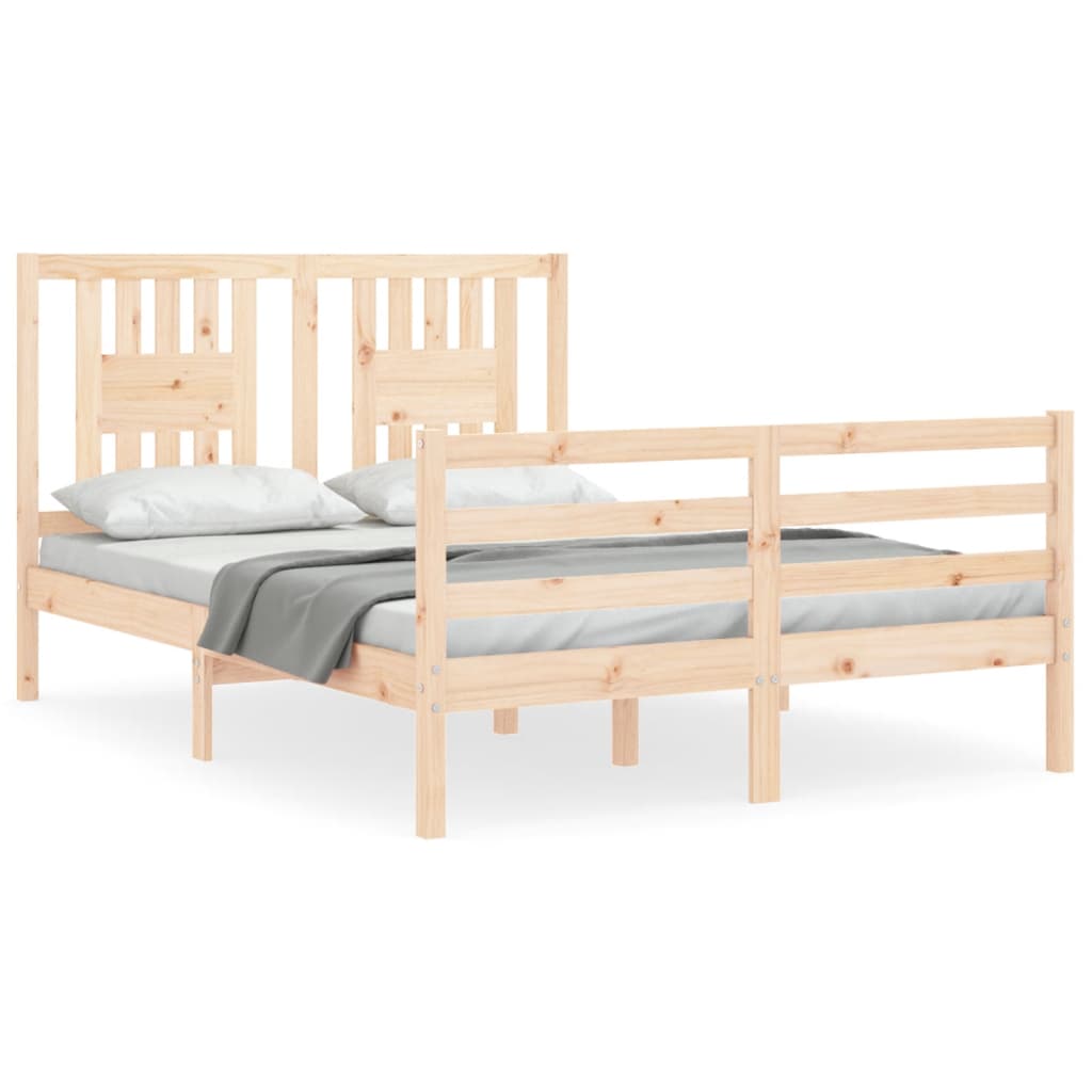 Bed Frame without Mattress 120x200 cm Solid Wood