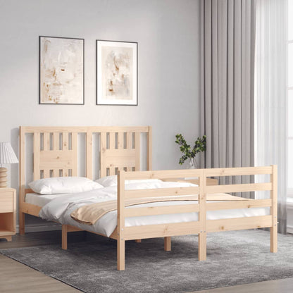 Bed Frame without Mattress 120x200 cm Solid Wood