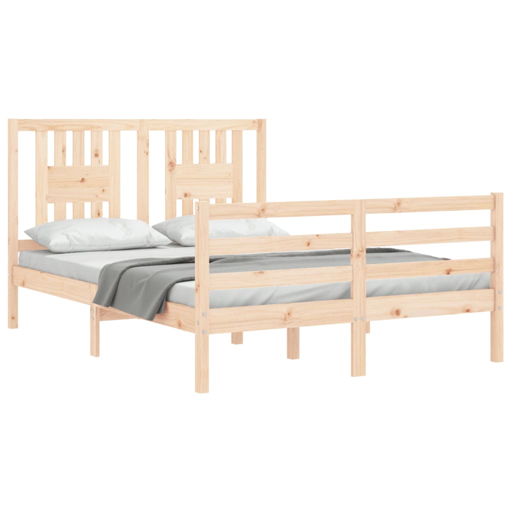 Bed Frame without Mattress 120x200 cm Solid Wood