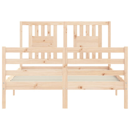 Bed Frame without Mattress 120x200 cm Solid Wood