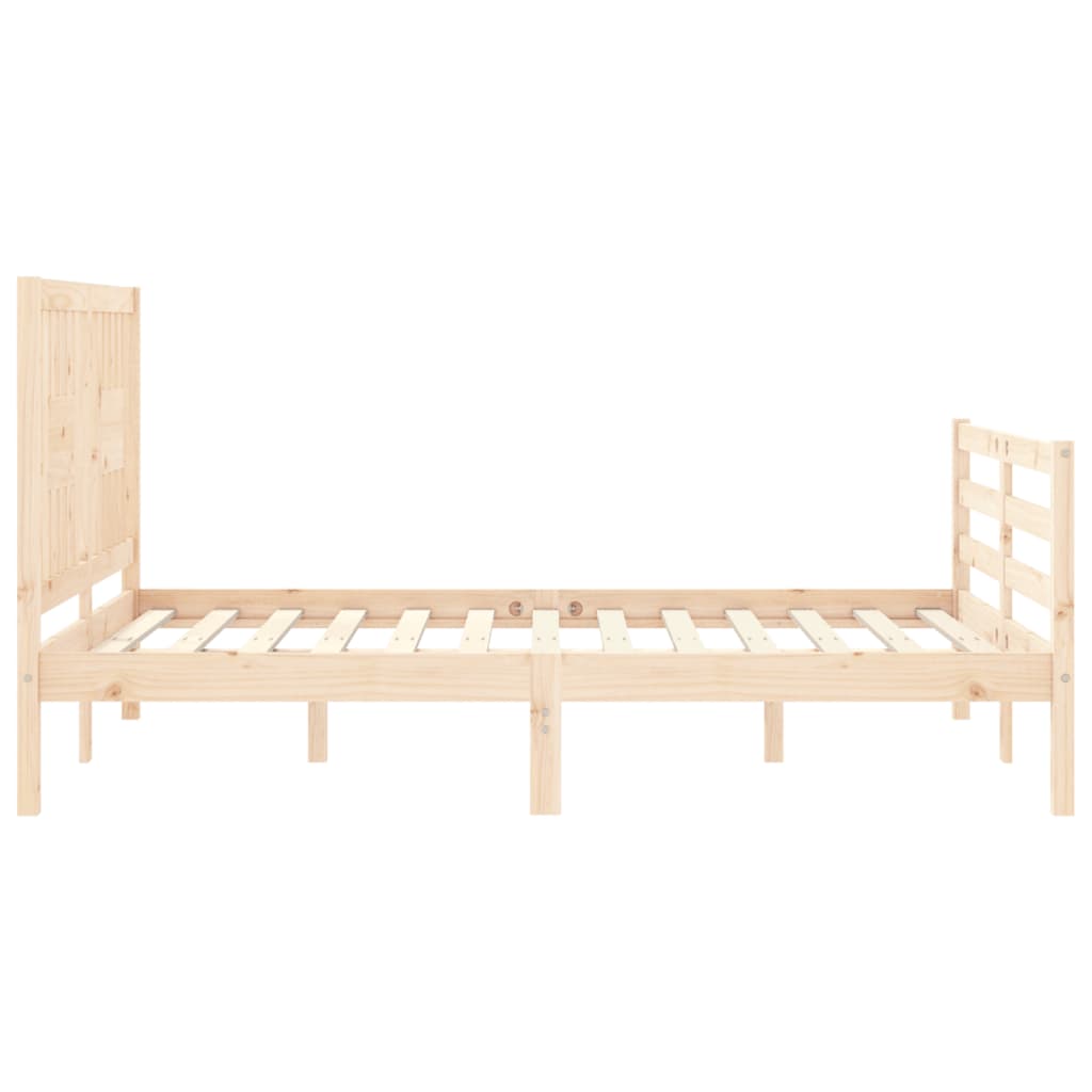 Bed Frame without Mattress 120x200 cm Solid Wood