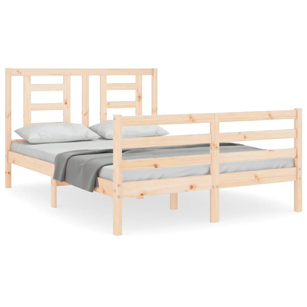 Bed Frame without Mattress 120x200 cm Solid Wood