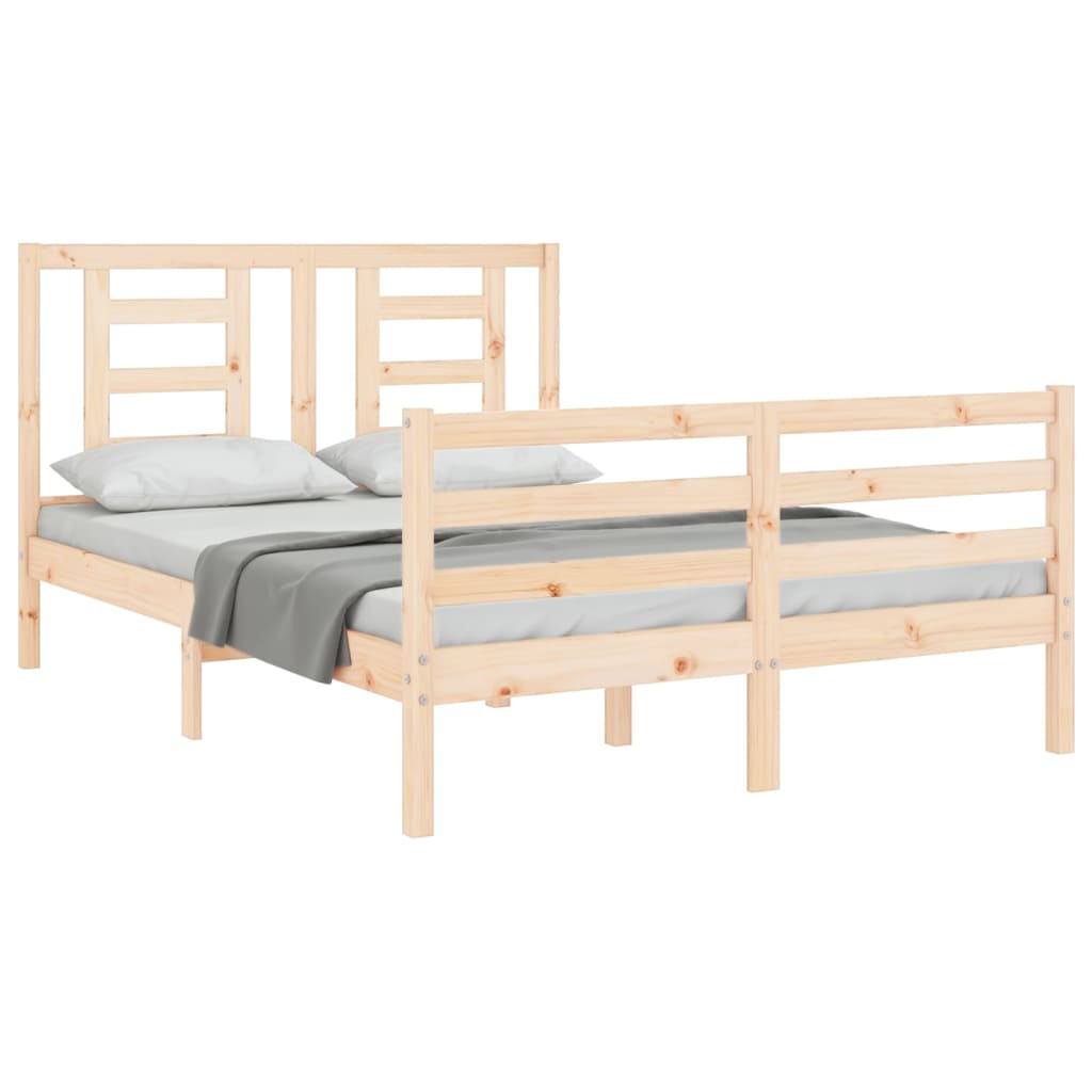 Bed Frame without Mattress 120x200 cm Solid Wood